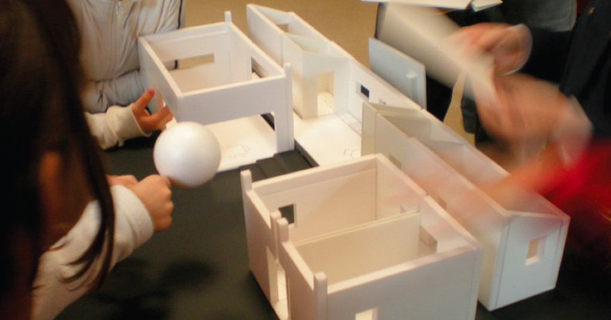 Maquette d'une maison bioclimatique