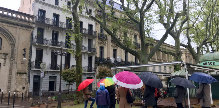 Balade urbaine "Au fil des façades". Crédit photo : Mickaël Arjona / CAUE 34