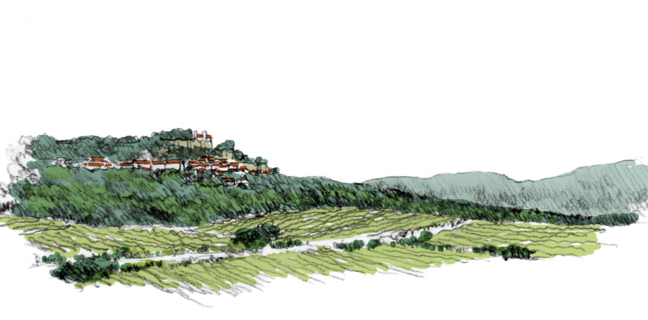 Silhouette de Roquessels. Crédit : Serena Palazzi / CAUE 34