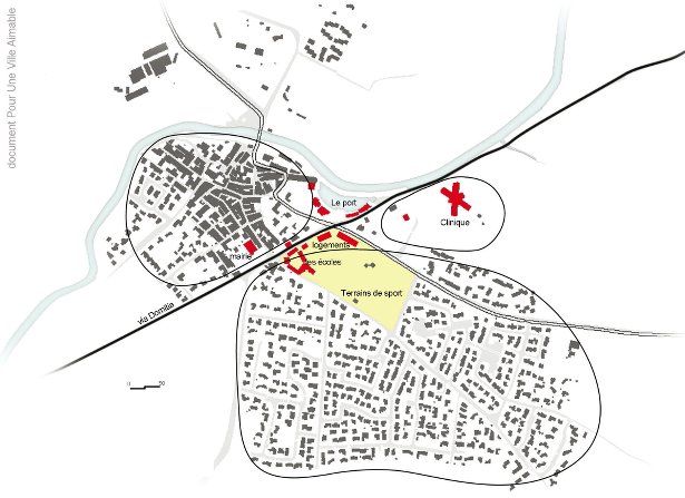 Une nouvelle centralité le long de l’ancienne voie Domitia, entre la mairie et le port.